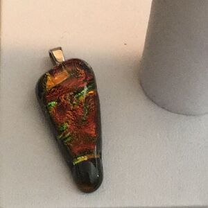 Dichroic glass pendant for Necklace